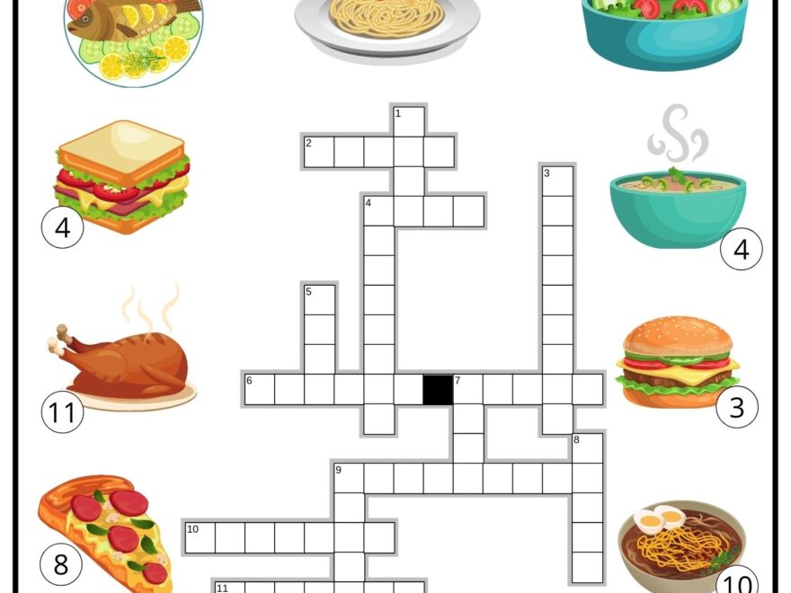 Food Crossword Ezpzlearn