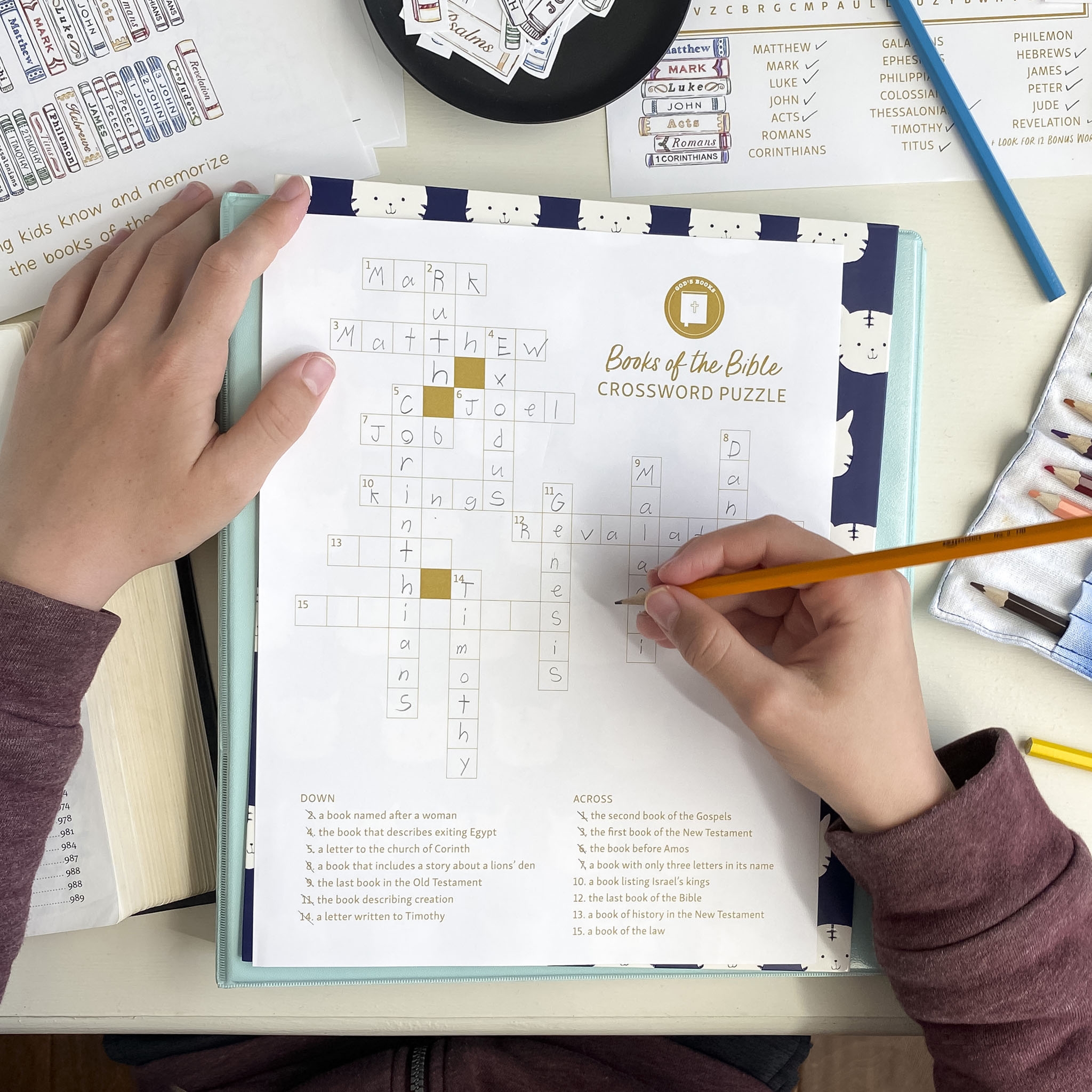 Books Of The Bible Crossword Puzzle Printable