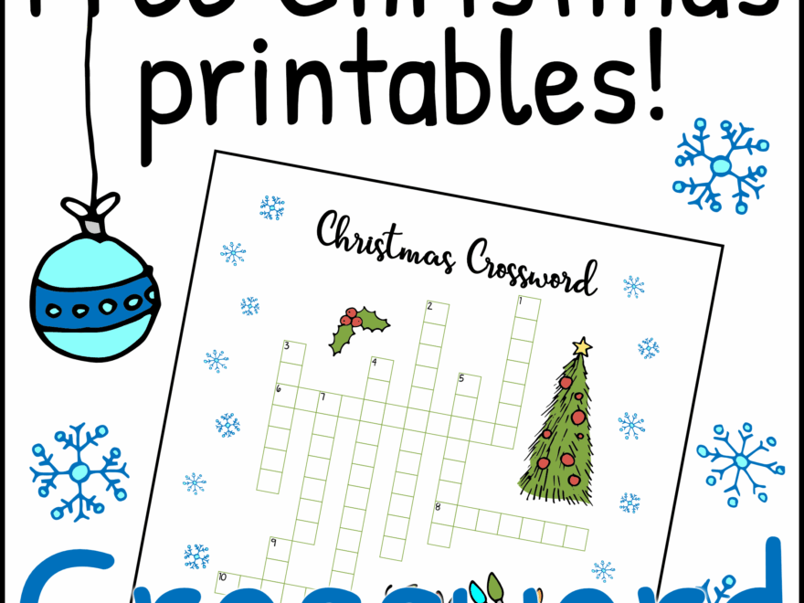 Free Christmas Printables Crossword Mama Geek