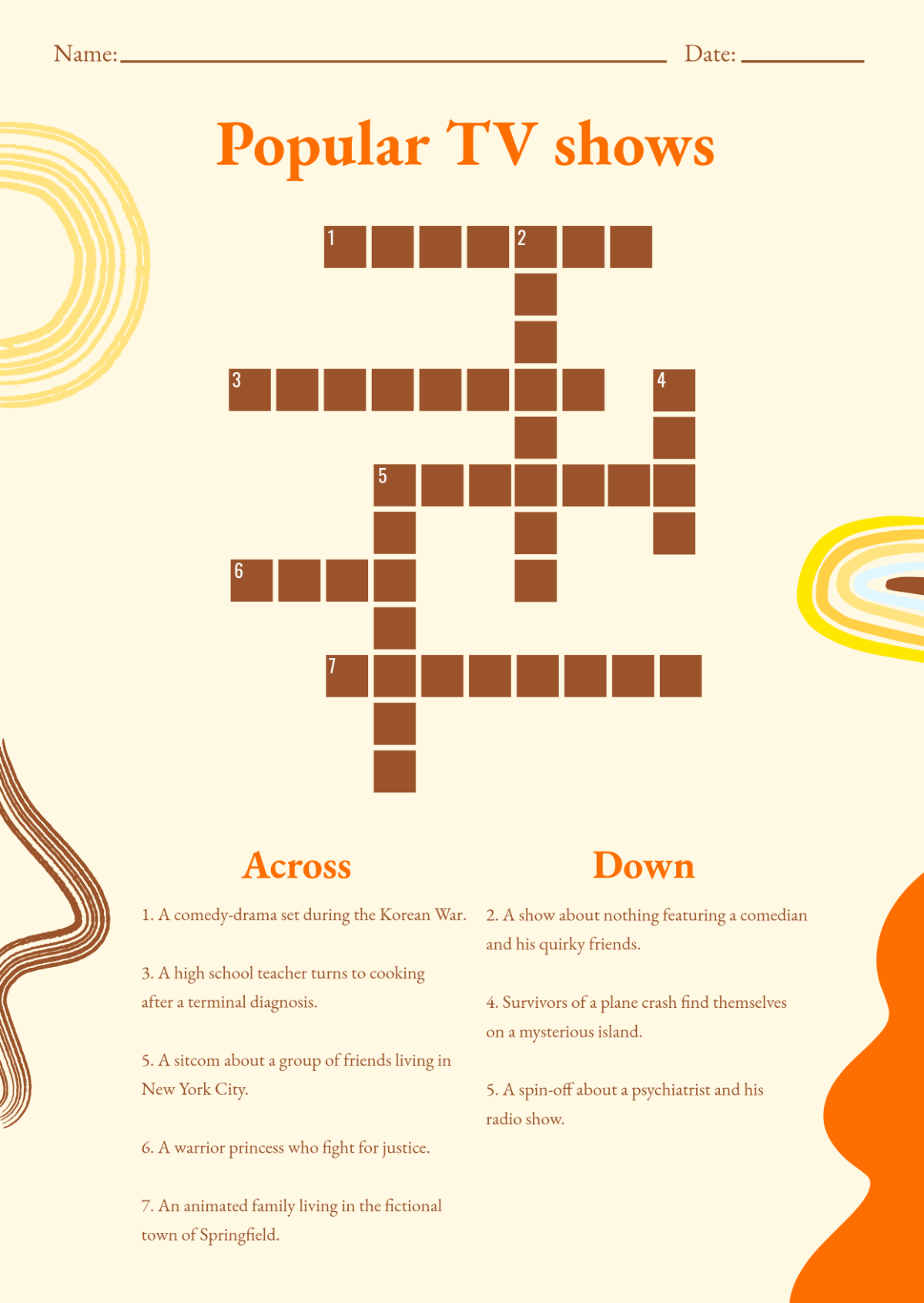 Free Daily Printable Crossword Puzzles For Adults Free Daily Printable Crossword Puzzles For Adults