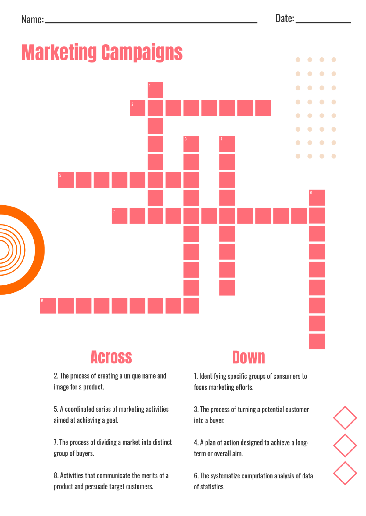 Free Mini Crossword For Marketing Campaigns Template To Edit Online Free Mini Crossword For Marketing Campaigns Template To Edit Online