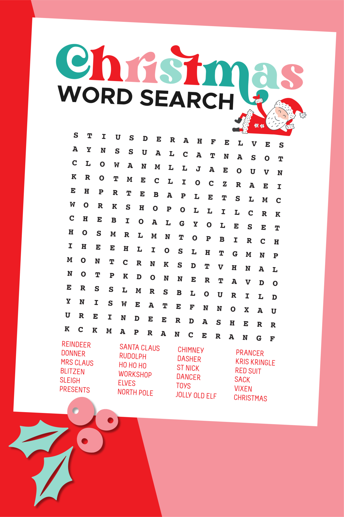 Free Printable Christmas Word Search Hey Let s Make Stuff Free Printable Christmas Word Search Hey Let s Make Stuff