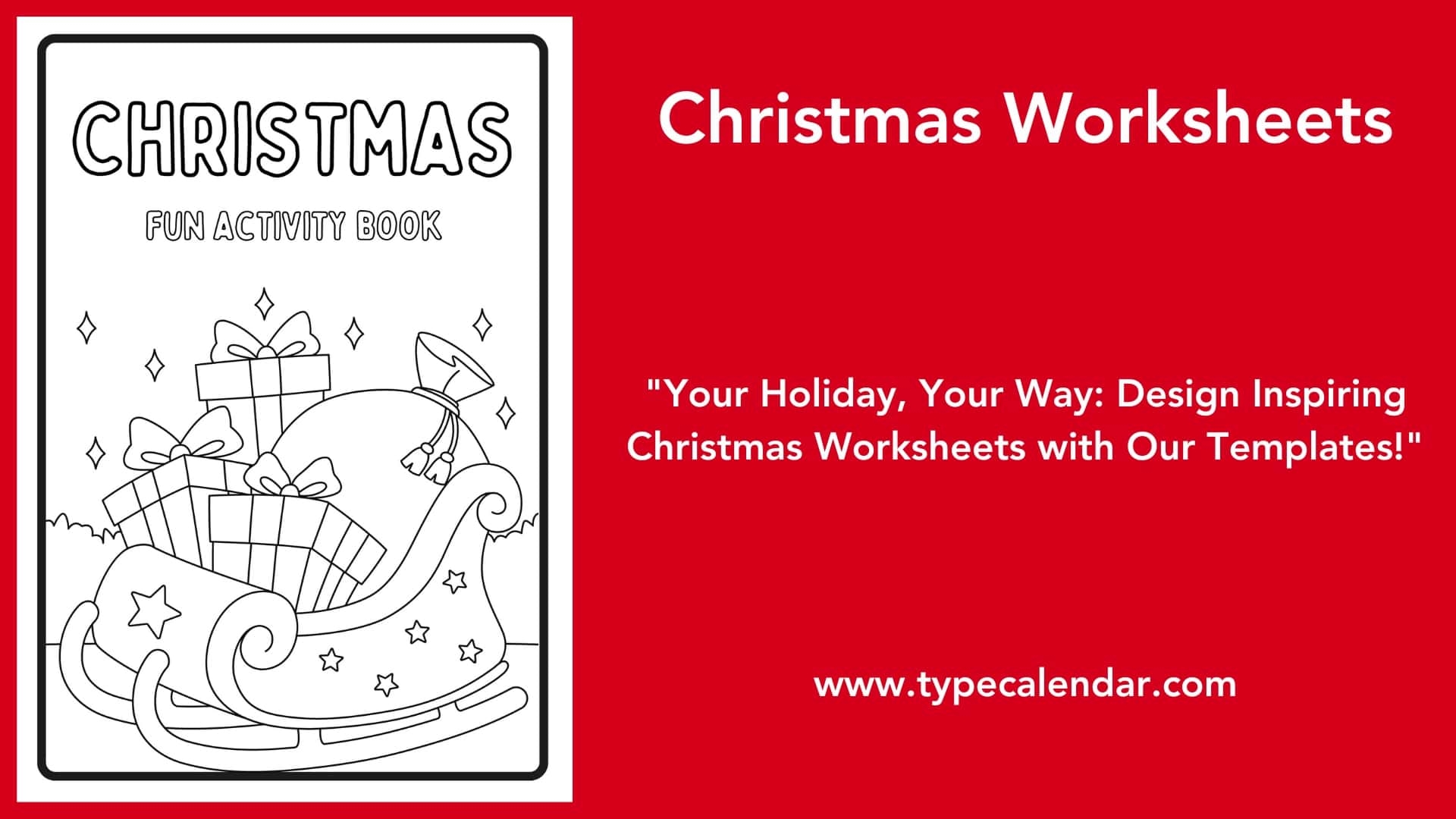 Free Printable Christmas Worksheets Templates Preschool Kindergarten 