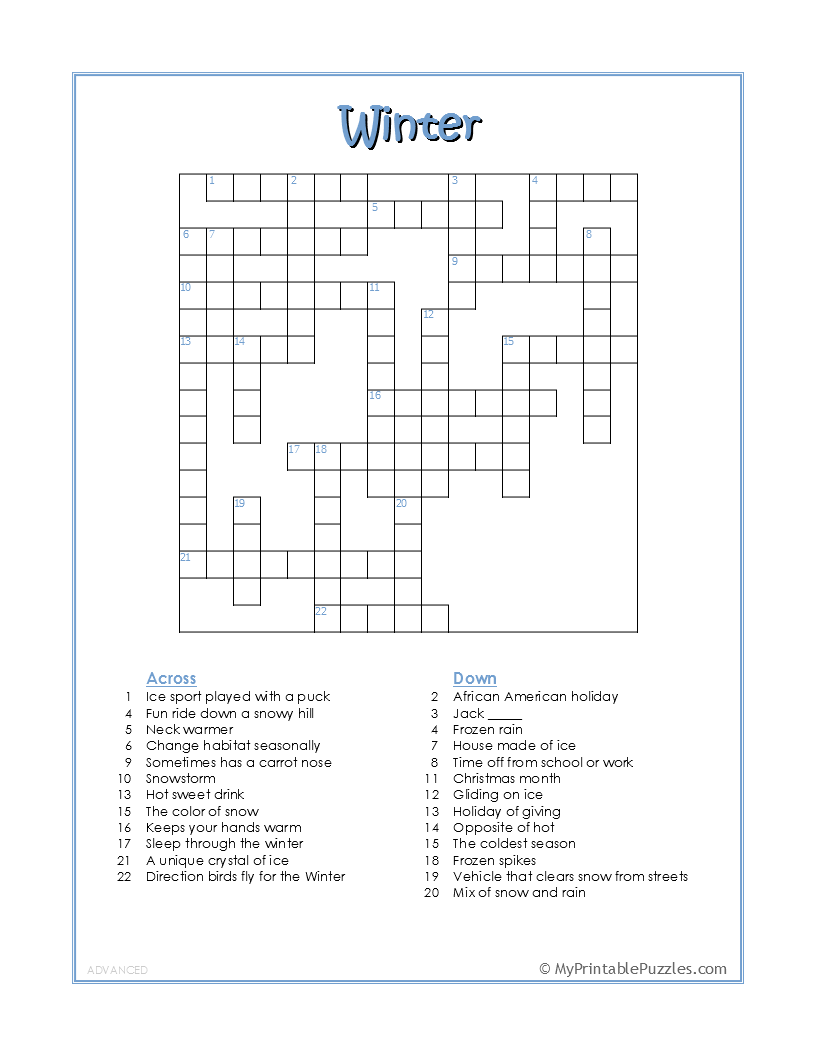 Free Printable Crossword Puzzles For Kids Worksheets Library Free Printable Crossword Puzzles For Kids Worksheets Library