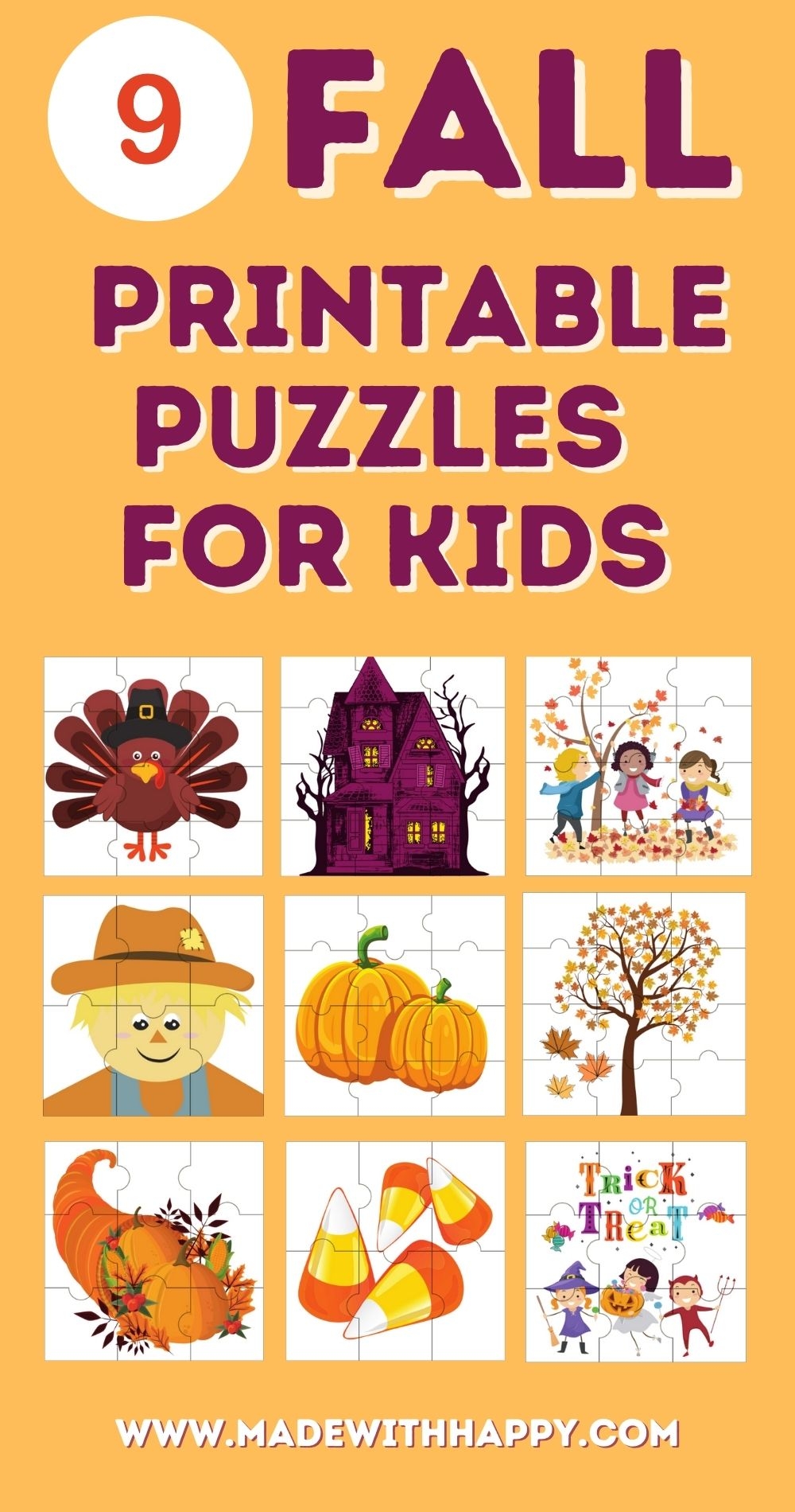 Free Printable Fall Puzzles For Kids Made With HAPPY Free Printable Fall Puzzles For Kids Made With HAPPY