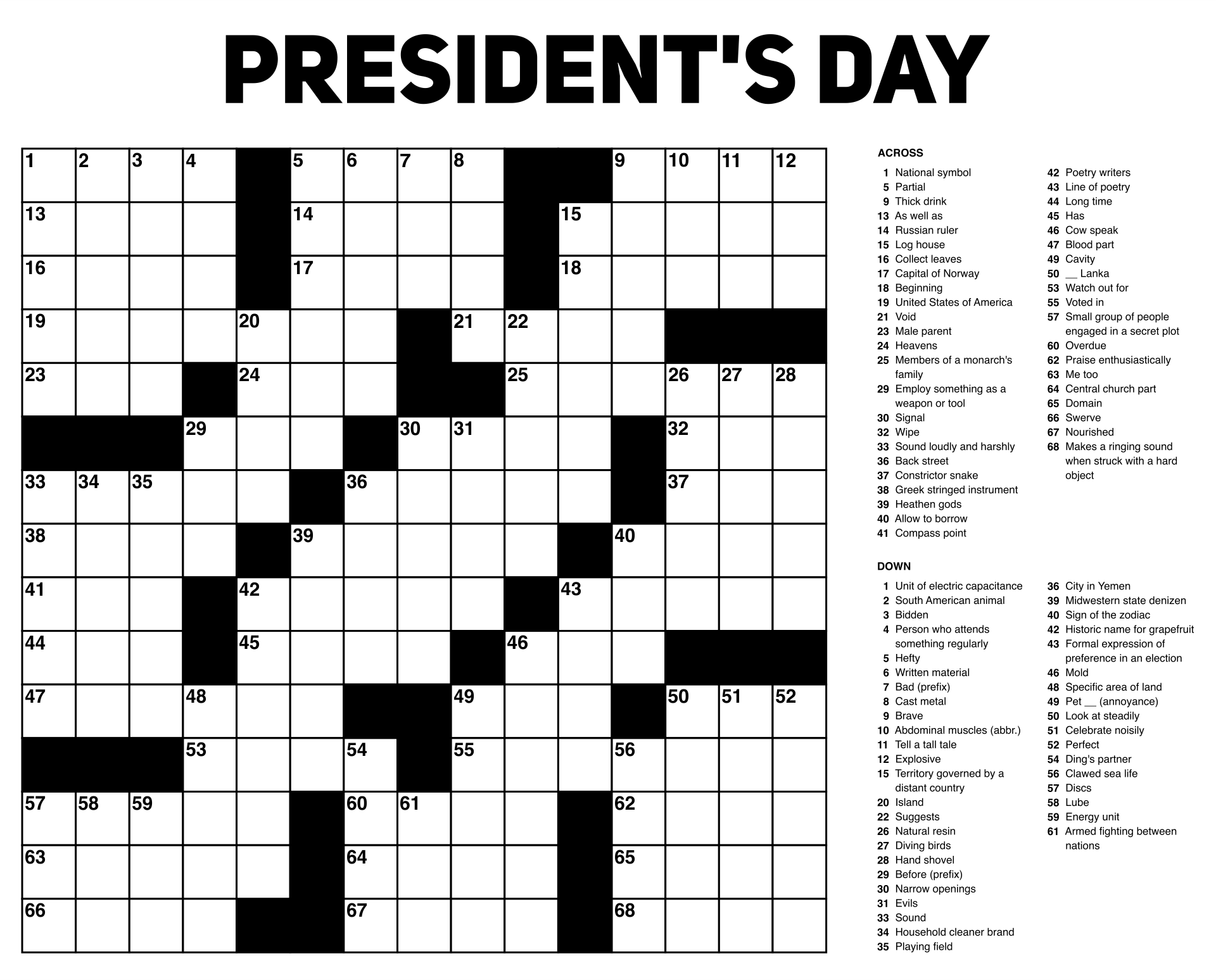 Free Printable Large Print Crossword Puzzles For Seniors Worksheets Library Free Printable Large Print Crossword Puzzles For Seniors Worksheets Library