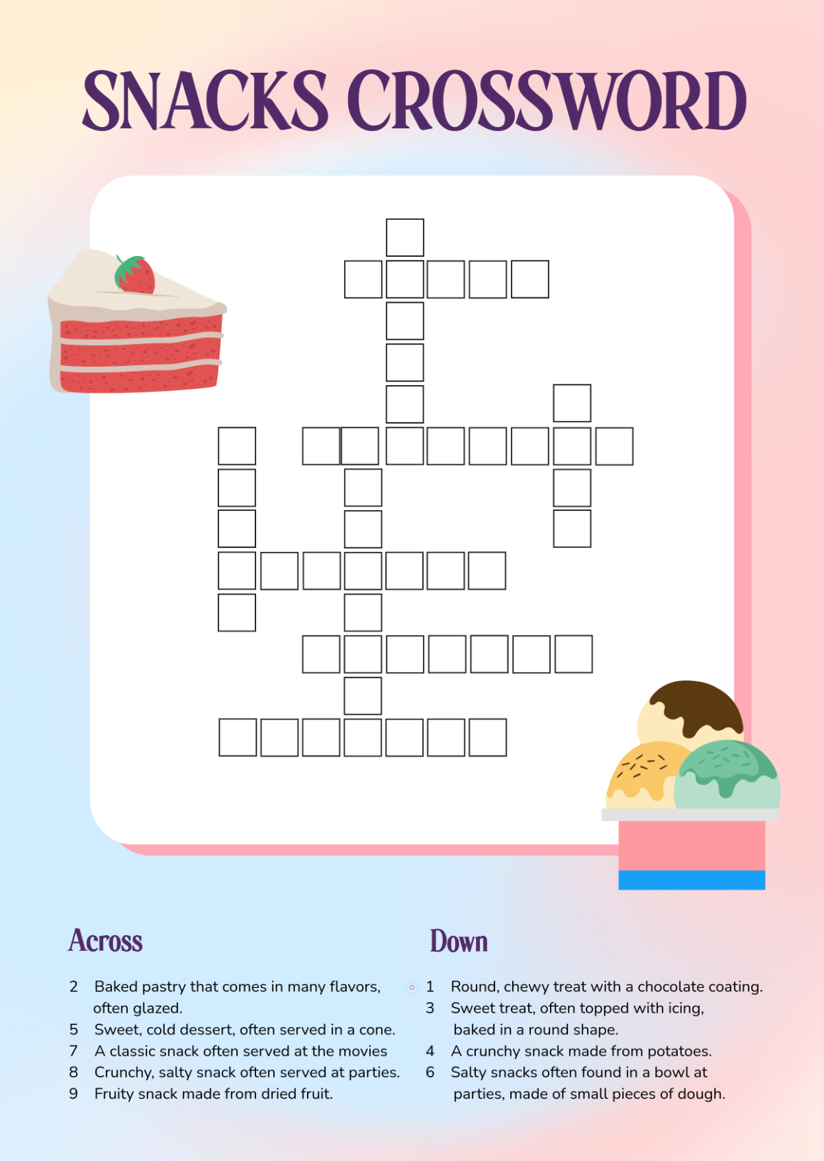 Free Printable Mini Crossword Puzzle Template To Edit Online Free Printable Mini Crossword Puzzle Template To Edit Online
