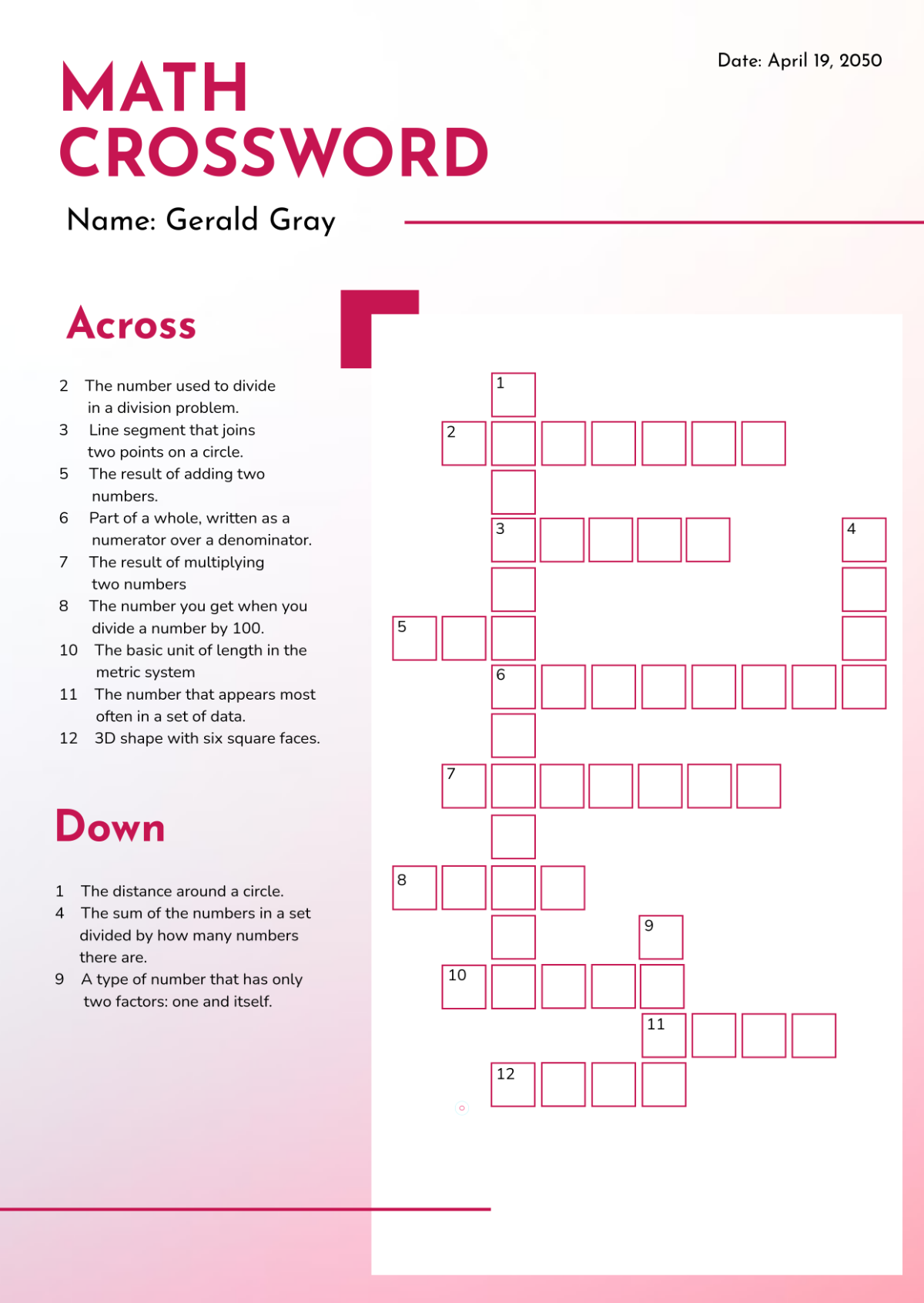 Free Crossword Puzzles Printable With Answers Free Crossword Puzzles Printable With Answers