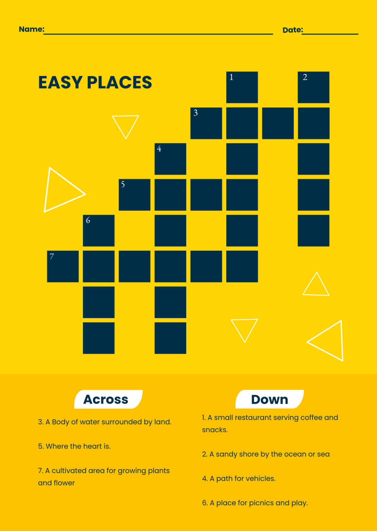 Free Printable Mini Crossword Puzzle Template To Edit Online