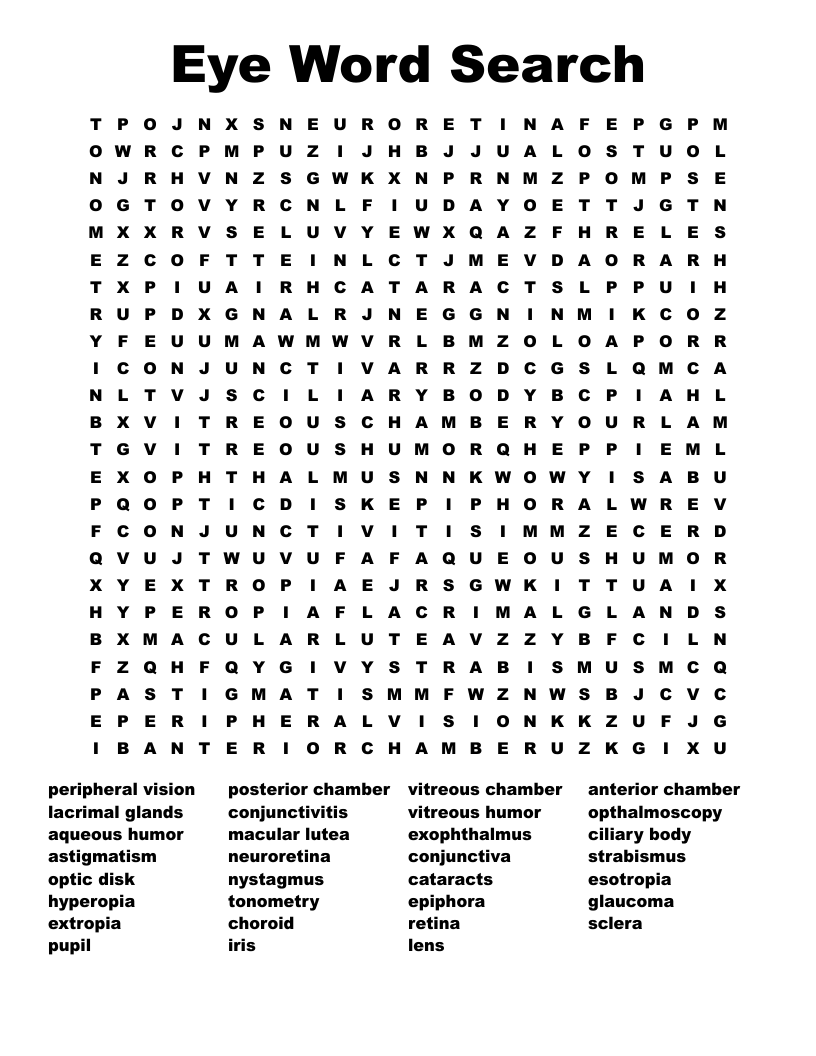 Free Printable Word Search Mirror Eyes Download Free Printable Word Search Mirror Eyes Png Images Free Worksheets On Clipart Library