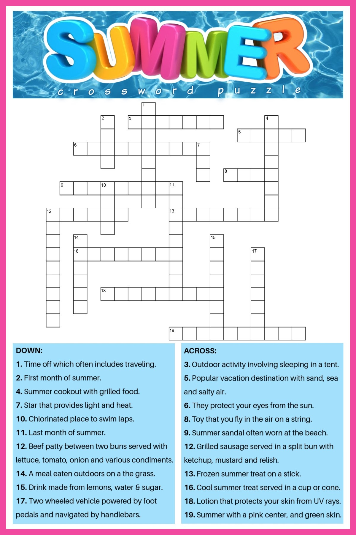 Creating A Crossword Puzzle Free Printable Creating A Crossword Puzzle Free Printable