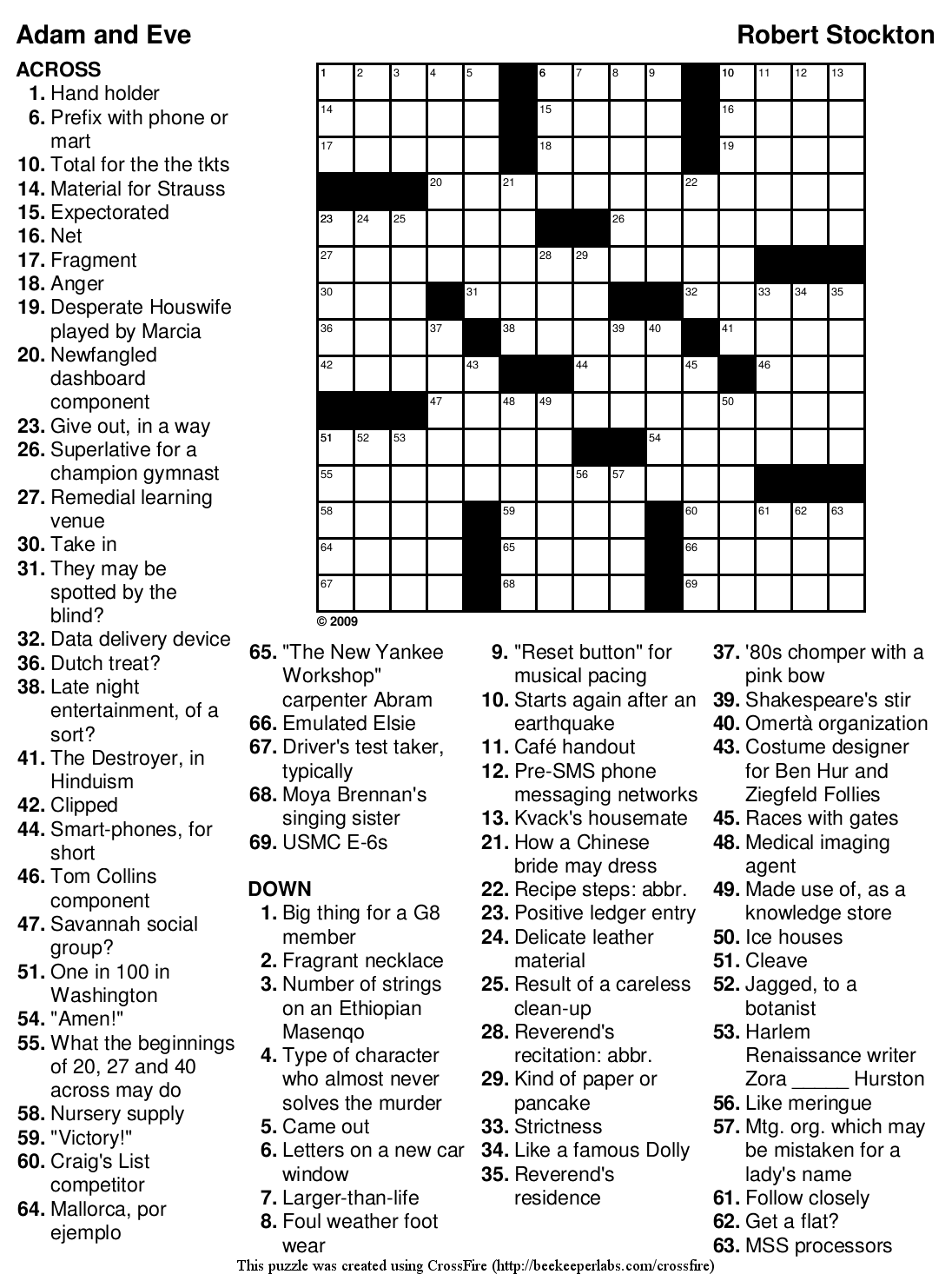 Free Themed Crossword 118 Adam And Eve Beekeeper Crosswords Free Themed Crossword 118 Adam And Eve Beekeeper Crosswords