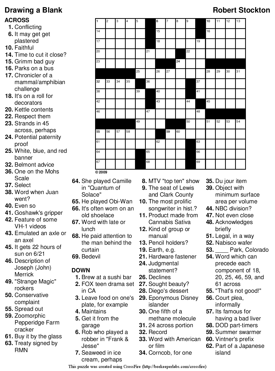 Free Themed Crossword Puzzle 101 Drawing A Blank Beekeeper Crosswords Free Themed Crossword Puzzle 101 Drawing A Blank Beekeeper Crosswords