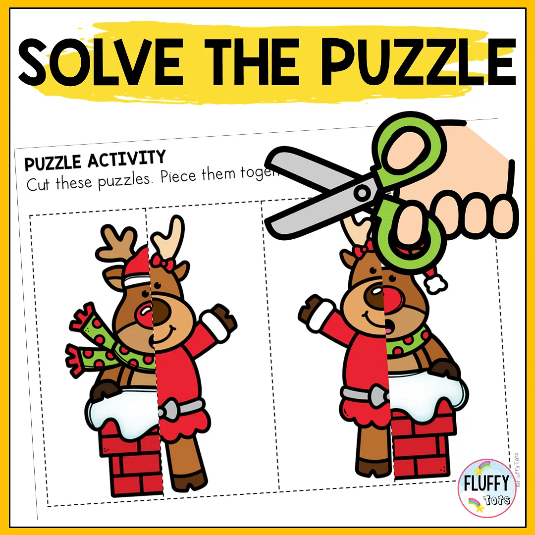 Fun Christmas Kids Activities Puzzle Printables FluffyTots Fun Christmas Kids Activities Puzzle Printables FluffyTots