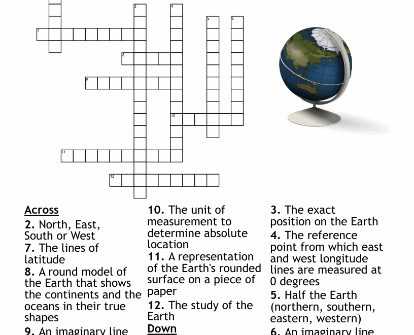 Geography Crossword WordMint