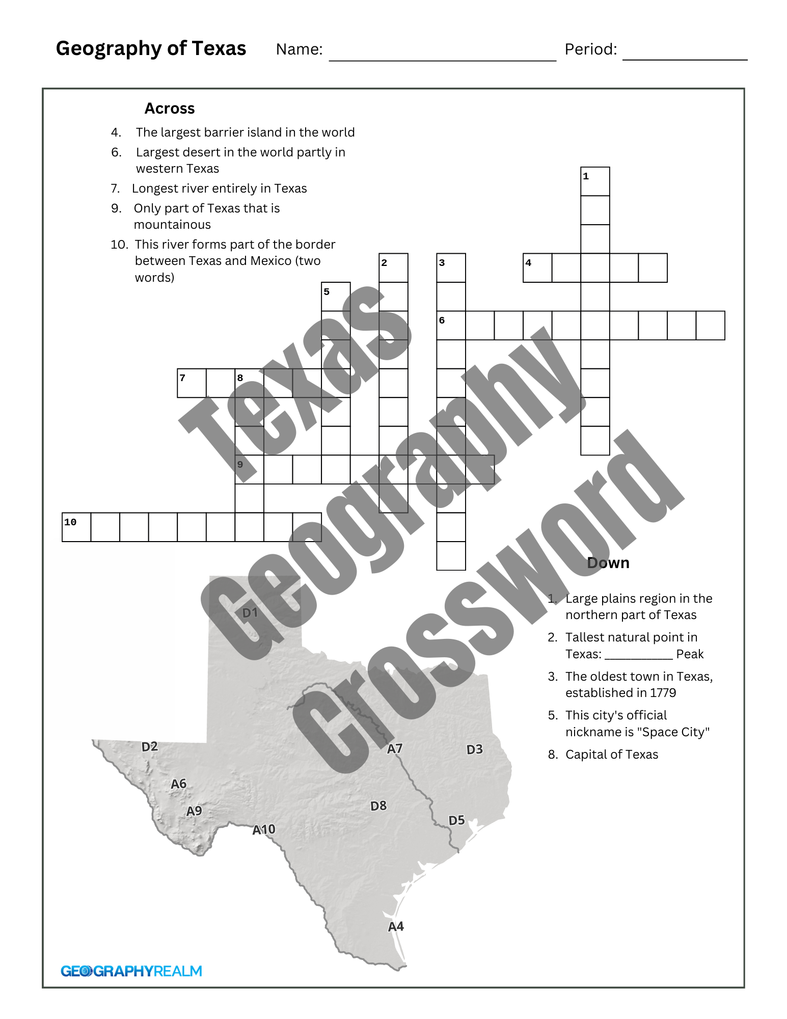 Geography Printables Geography Realm