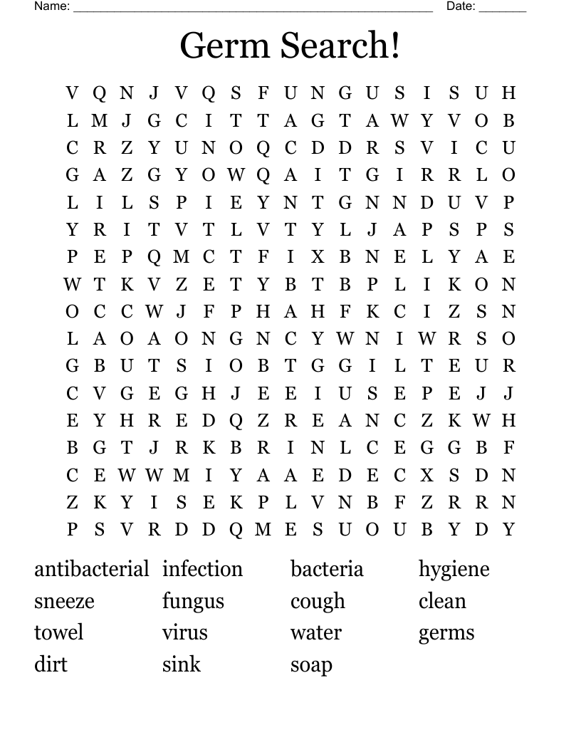 Germ Search Word Search WordMint Germ Search Word Search WordMint