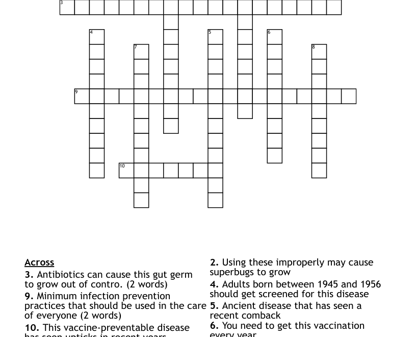 Germs Crossword WordMint