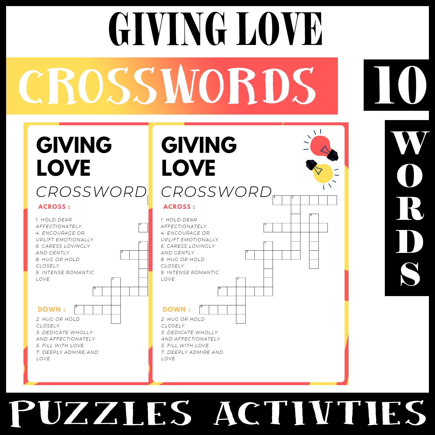 Giving Love No Prep Crossword Puzzle Worksheet Activity For Morning Work Made By Teachers Giving Love No Prep Crossword Puzzle Worksheet Activity For Morning Work Made By Teachers