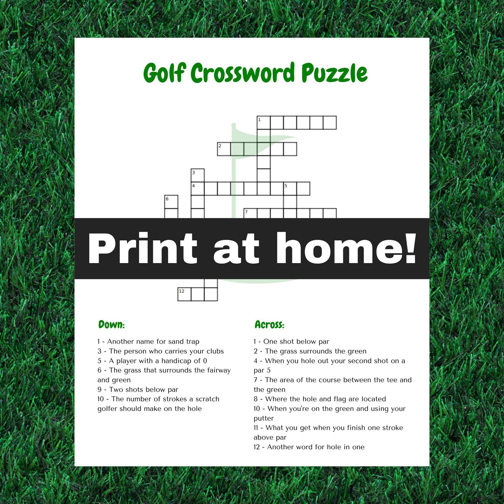 Golf Crossword Puzzle 8 5 X 11 Instant Download Printable Etsy Golf Crossword Puzzle 8 5 X 11 Instant Download Printable Etsy