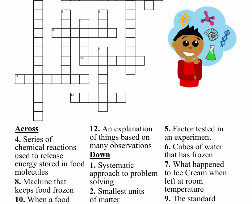 Grade 7 Science Crossword WordMint