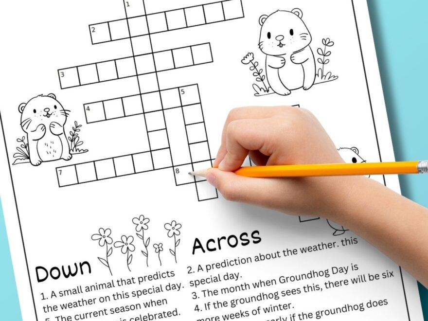 Groundhog Day Crossword Puzzle