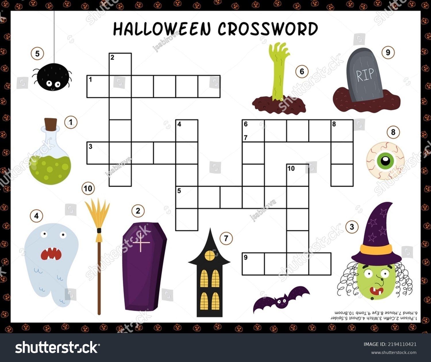 Halloween Crossword Activity Page Kids Puzzle Stock Vector Royalty Free 2194110421 Shutterstock Halloween Crossword Activity Page Kids Puzzle Stock Vector Royalty Free 2194110421 Shutterstock