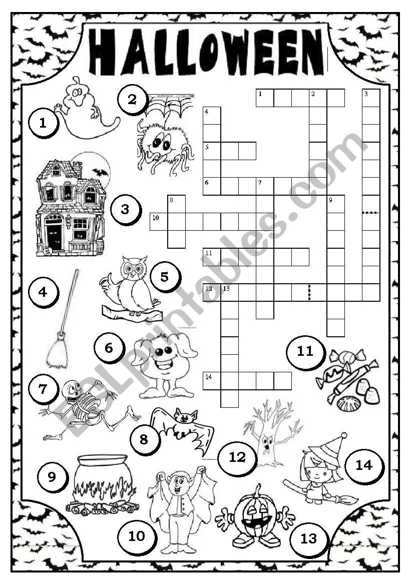 HALLOWEEN CROSSWORD ESL Worksheet By Jecika HALLOWEEN CROSSWORD ESL Worksheet By Jecika