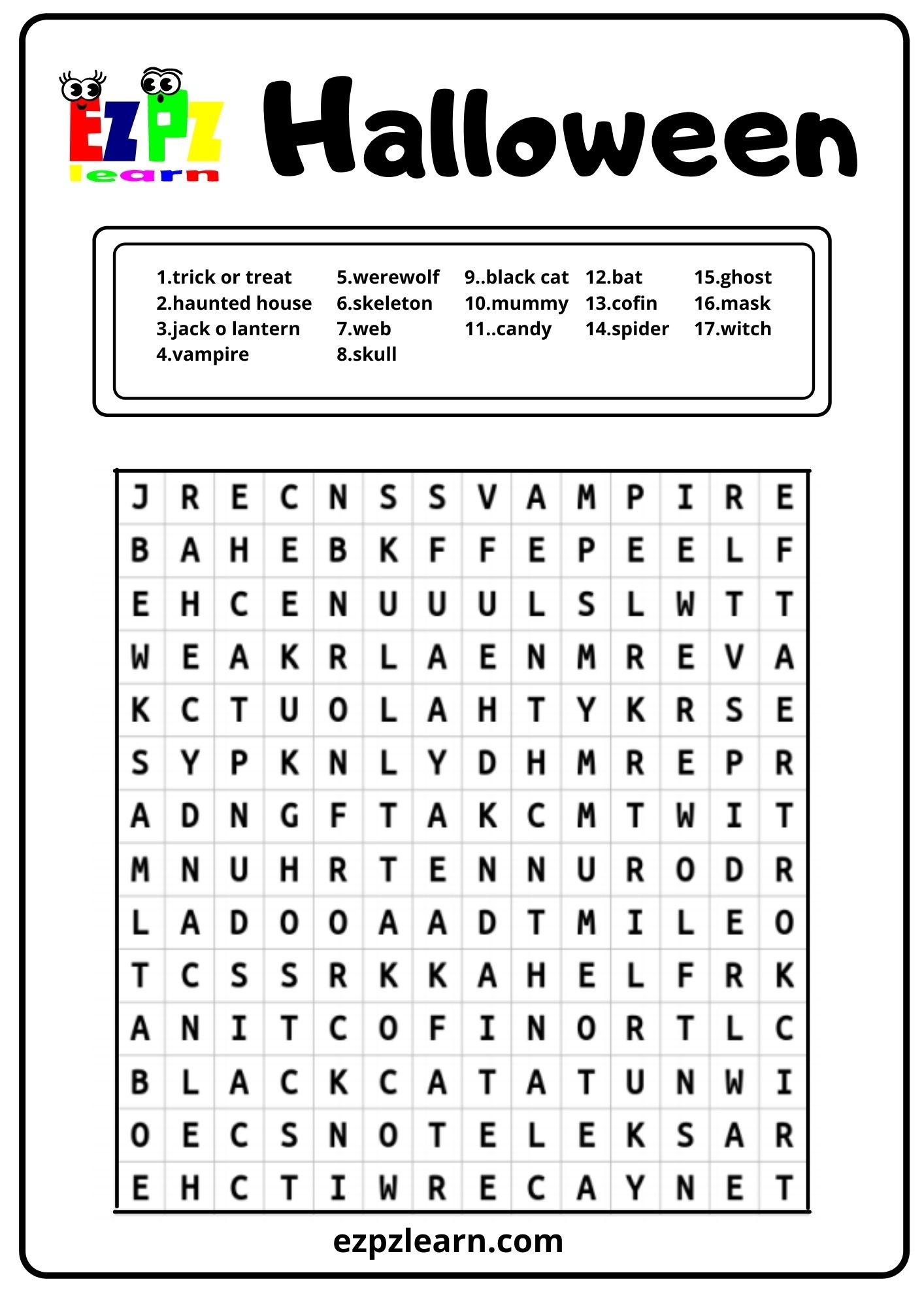 Free Printable Halloween Crossword Puzzles Free Printable Halloween Crossword Puzzles