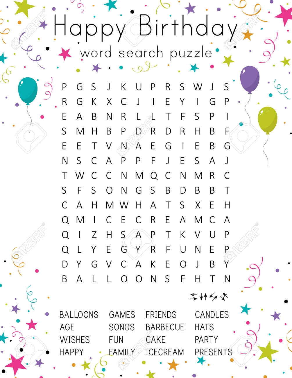 Free Printable Birthday Crossword Puzzles Adult Free Printable Birthday Crossword Puzzles Adult