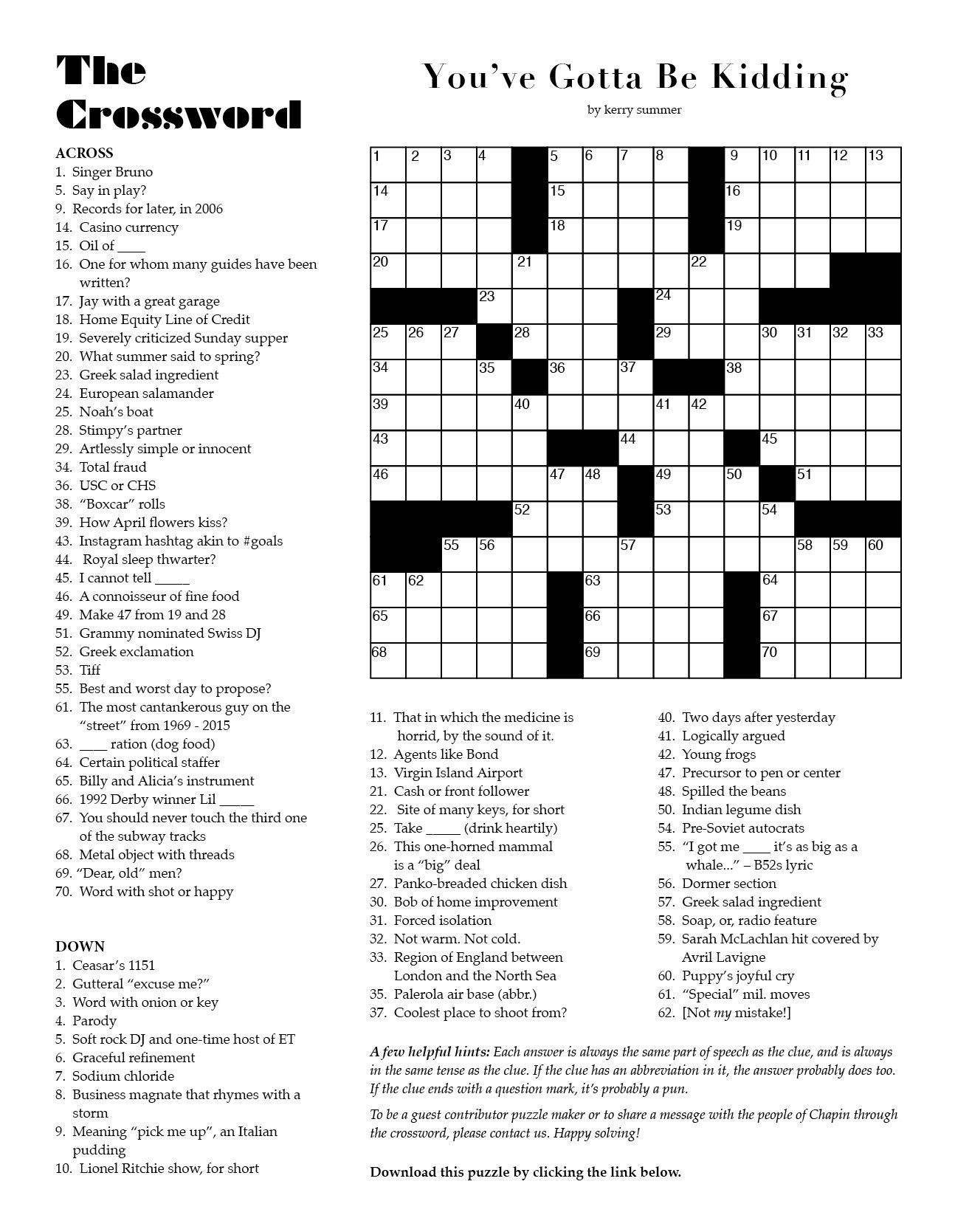 Happy Solving Chapin Magazine Happy Solving Chapin Magazine