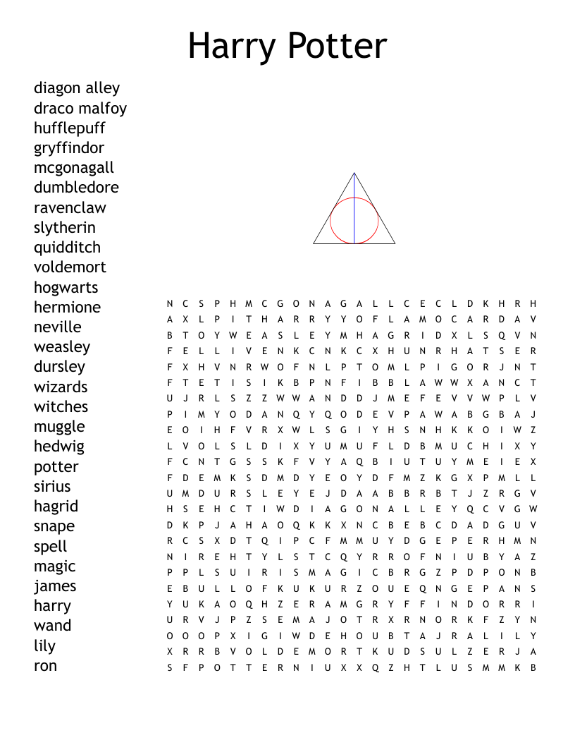 Harry Potter hard Crossword WordMint Harry Potter hard Crossword WordMint