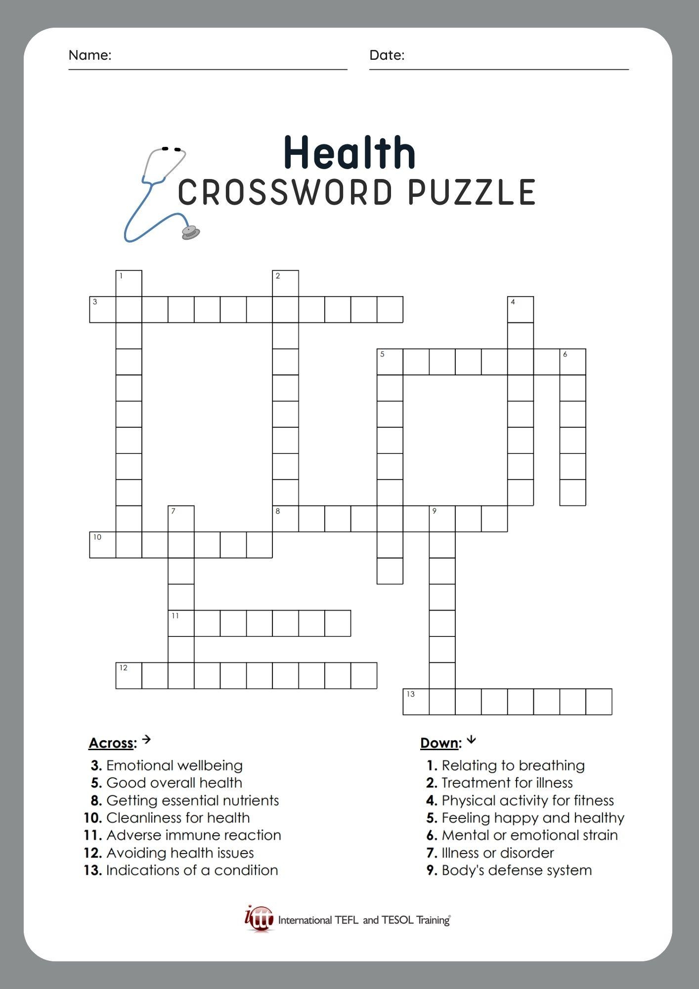 Free 6th Grade Crossword Puzzles Printable Free 6th Grade Crossword Puzzles Printable