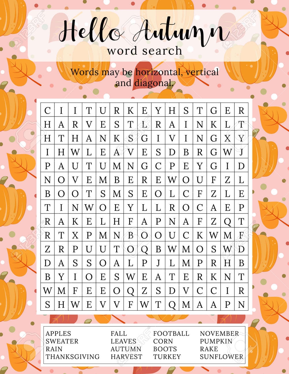 Hello Autumn Word Search Puzzle 16 Autumn Themed Words To Find Printable Educational Game For Children Crossword For Learning English Words Vector Illustration Royalty Free SVG Cliparts Vectors And Stock Illustration Image 175964060  Hello Autumn Word Search Puzzle 16 Autumn Themed Words To Find Printable Educational Game For Children Crossword For Learning English Words Vector Illustration Royalty Free SVG Cliparts Vectors And Stock Illustration Image 175964060