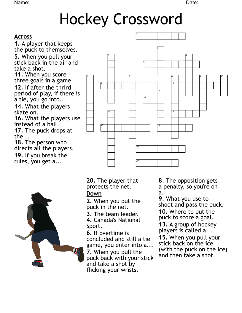 Crossword Puzzle Printable For Kids