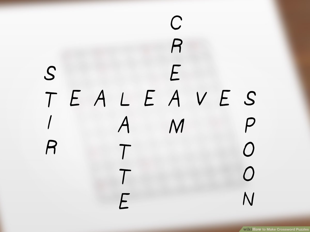 How To Make Crossword Puzzles 15 Steps with Pictures WikiHow How To Make Crossword Puzzles 15 Steps with Pictures WikiHow