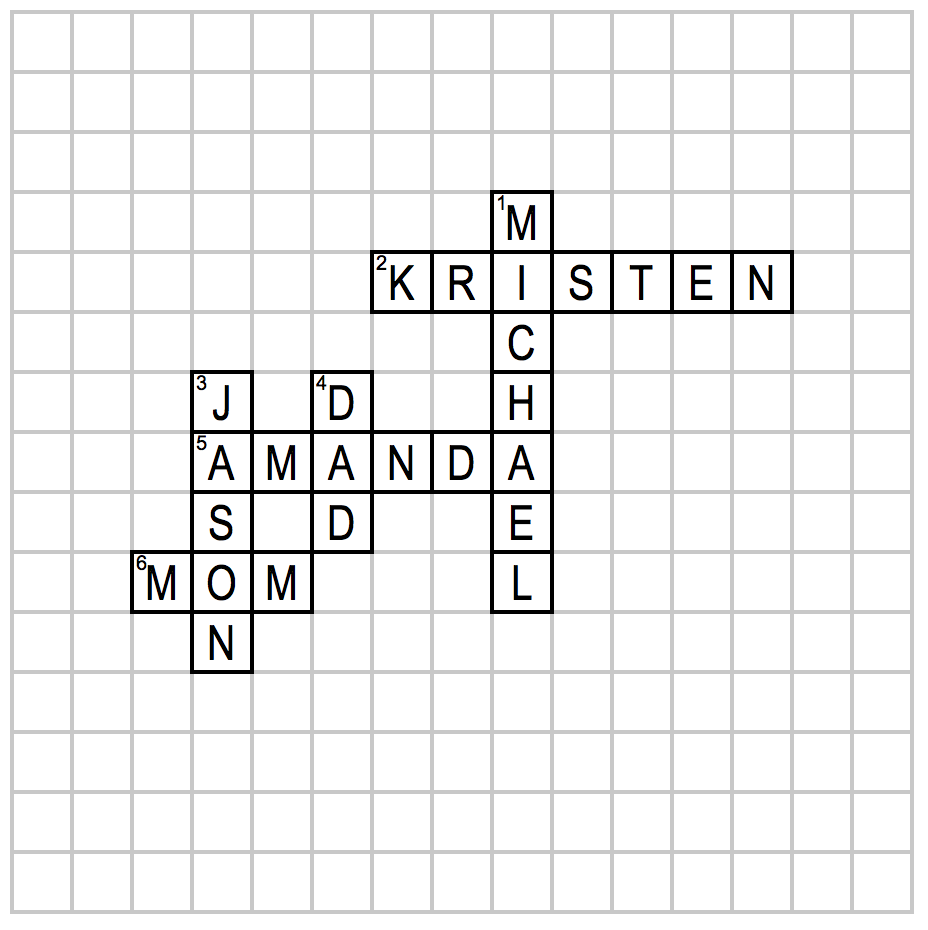 How To Use My Crossword Maker To Make Your Family Name Crossword Art How To Use My Crossword Maker To Make Your Family Name Crossword Art