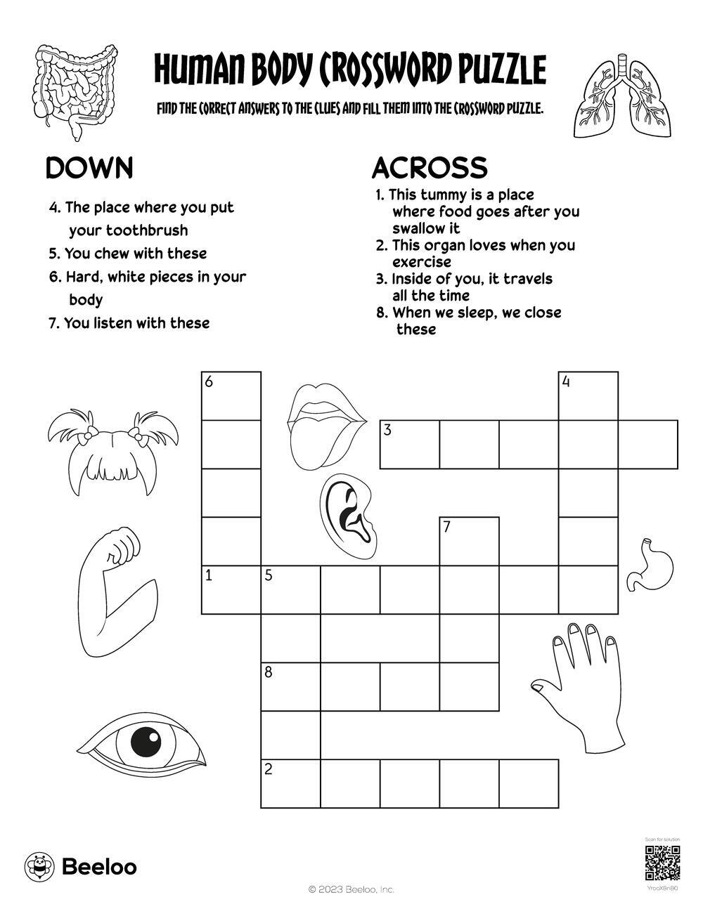 Exercise Crossword Printable Puzzle Exercise Crossword Printable Puzzle