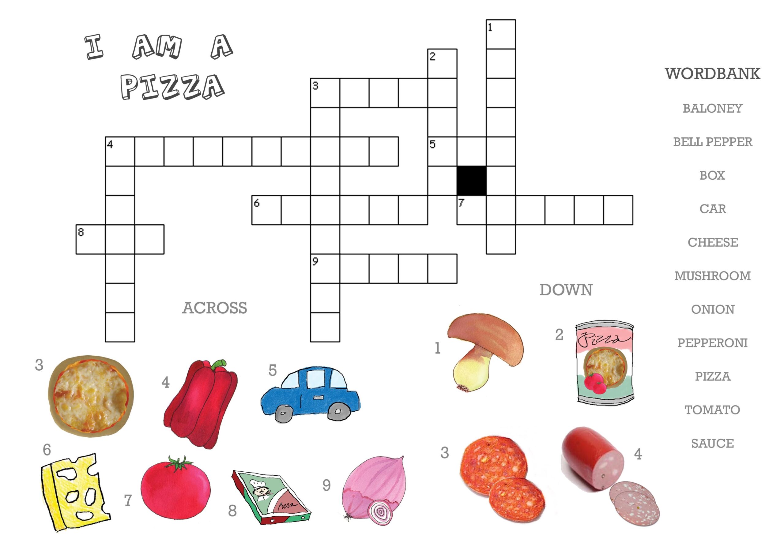 I Am A Pizza Crossword ARTiculation360 I Am A Pizza Crossword ARTiculation360