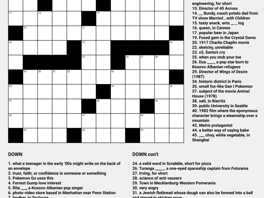 I m Not Really Even A Crossword Person By Claire Kao