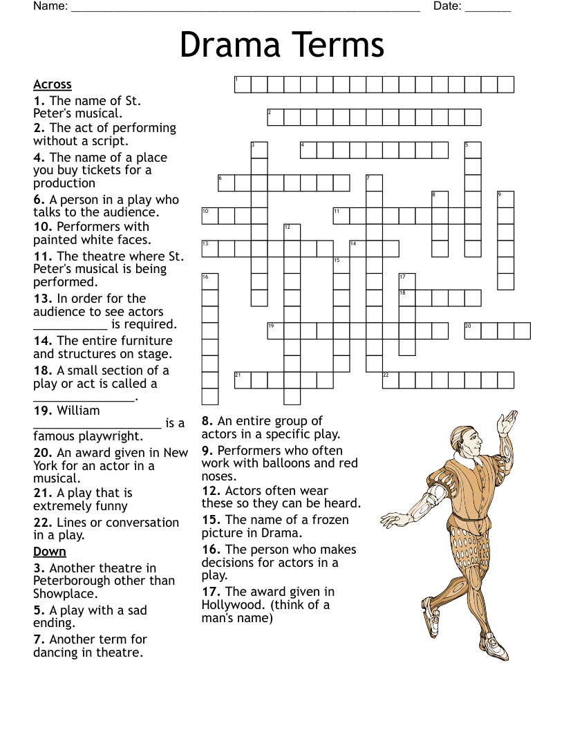 Items Of Clothing Crossword WordMint Items Of Clothing Crossword WordMint