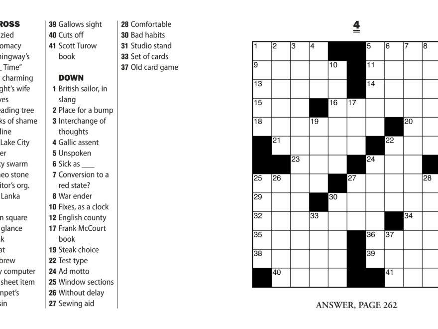 Jumbo Print Easy Crosswords 5 By Thomas Joseph 9781454917953 Worksheets Library