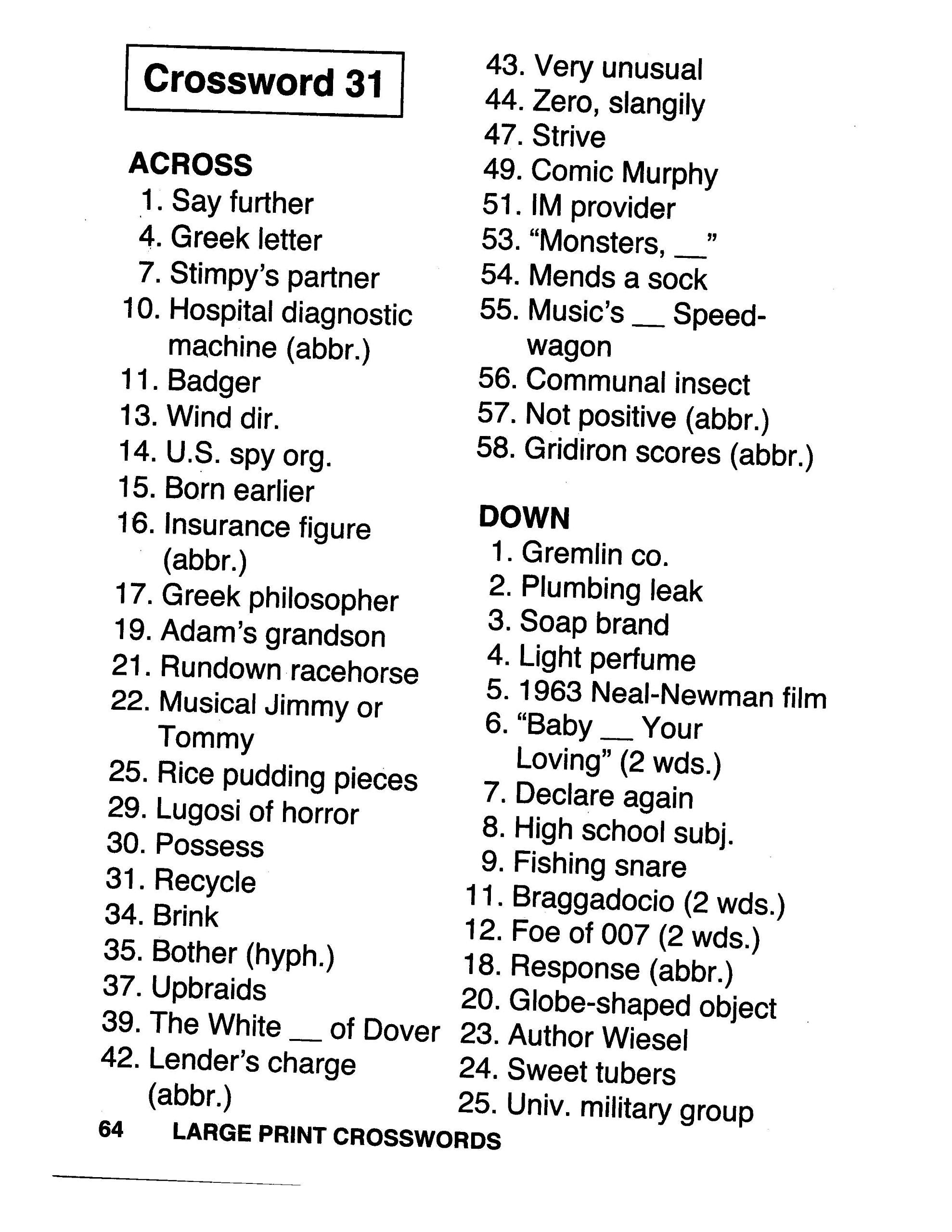 KAPPA Super Saver LARGE PRINT Crosswords Puzzle Pack Set Of 6 Full Size Books KAPPA BOOKS KAPPA Super Saver LARGE PRINT Crosswords Puzzle Pack Set Of 6 Full Size Books KAPPA BOOKS