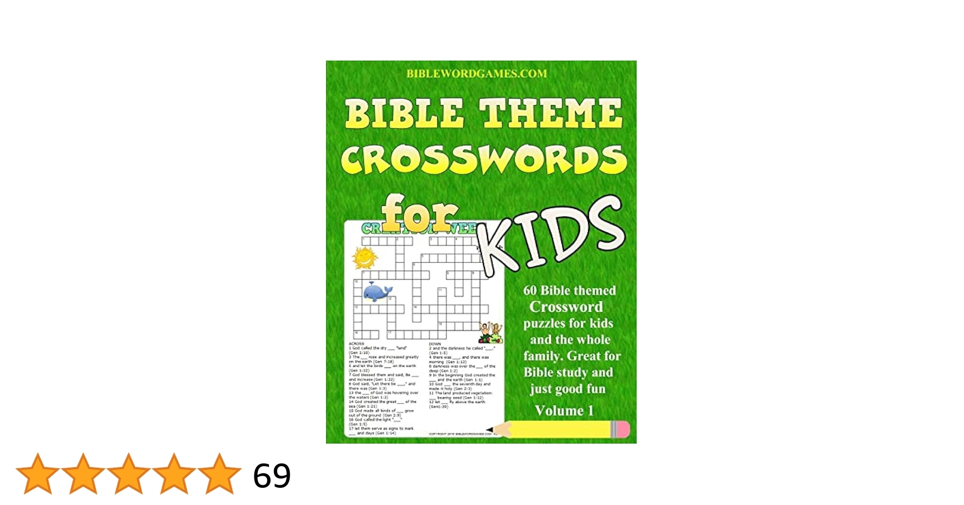 Kids Bible Theme Crossword Puzzles Volume 1 60 Bible Themed Crossword Puzzles On Bible Characters Places And Events Watson Gary W 9781539768562 Amazon Books