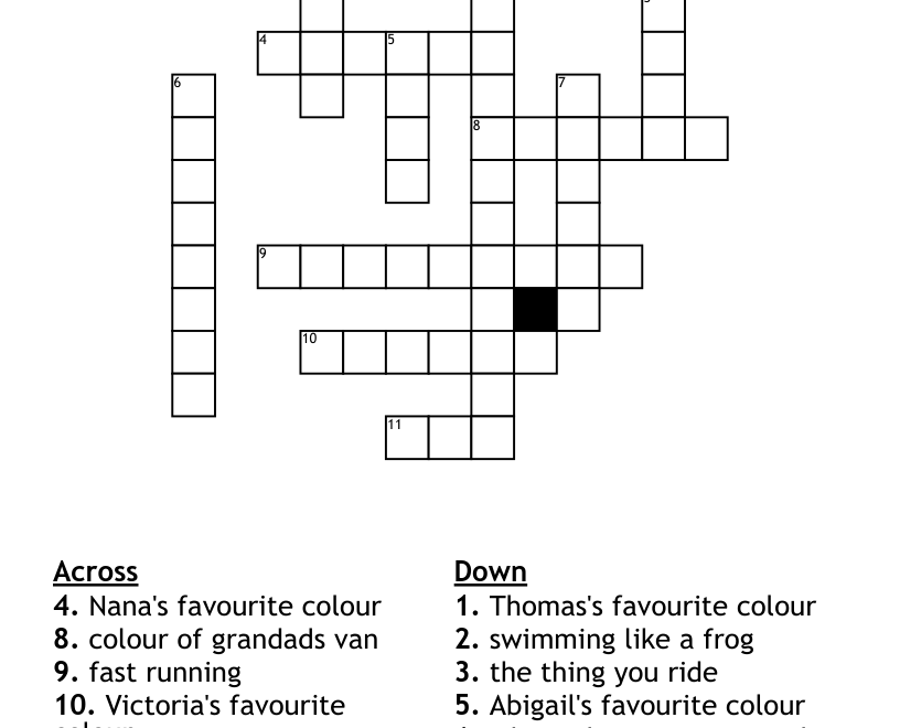 Kids Crossword Puzzle WordMint