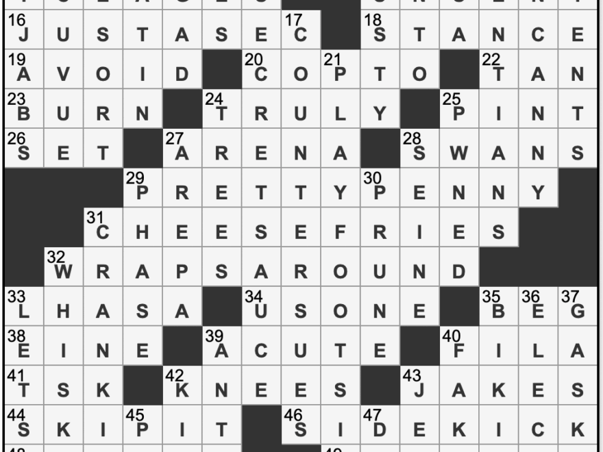L A Times Crossword Corner Saturday October 5 2024 David P Williams