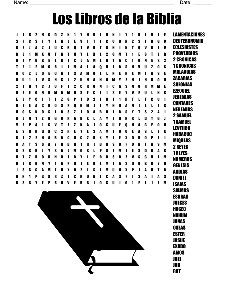 La Biblia NO 2 Crossword WordMint