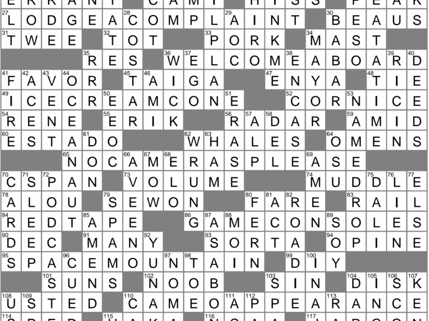 LA Times Crossword 23 Jul 23 Sunday LAXCrossword