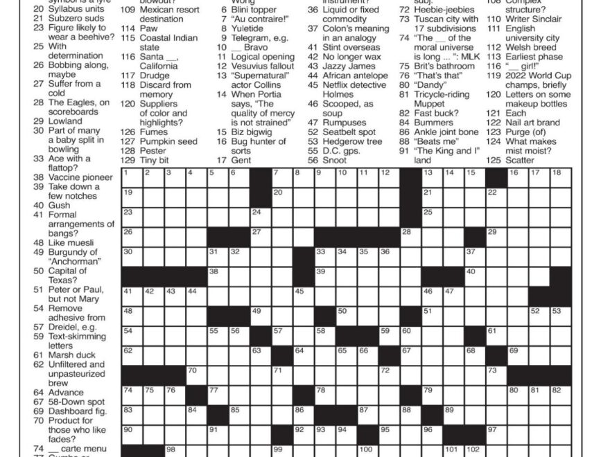 LA Times Crossword April 6 2025 Crosswords Yakimaherald