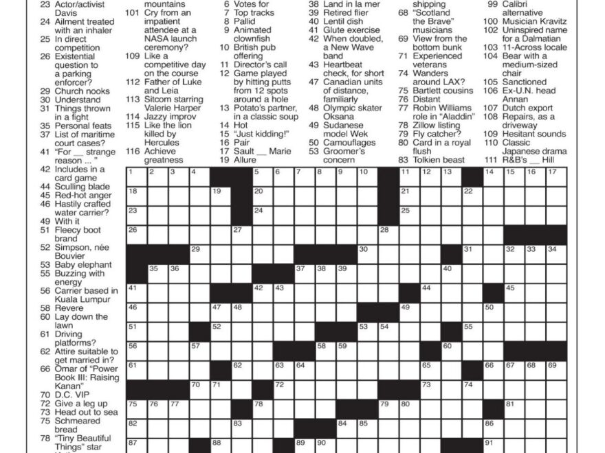 LA Times Crossword June 8 2025 Crosswords Yakimaherald